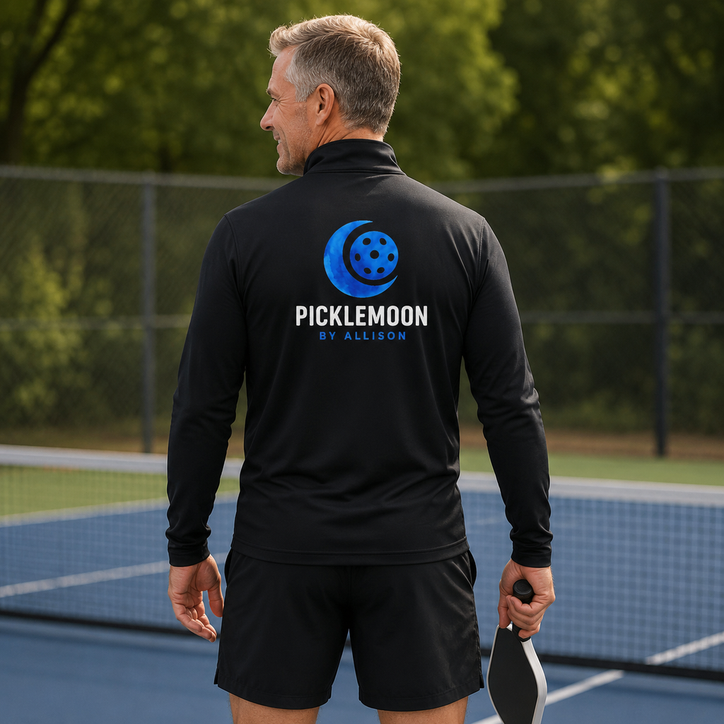 Picklemoon Signature Collection. Men's Performance Quarter-Zip Pullover.