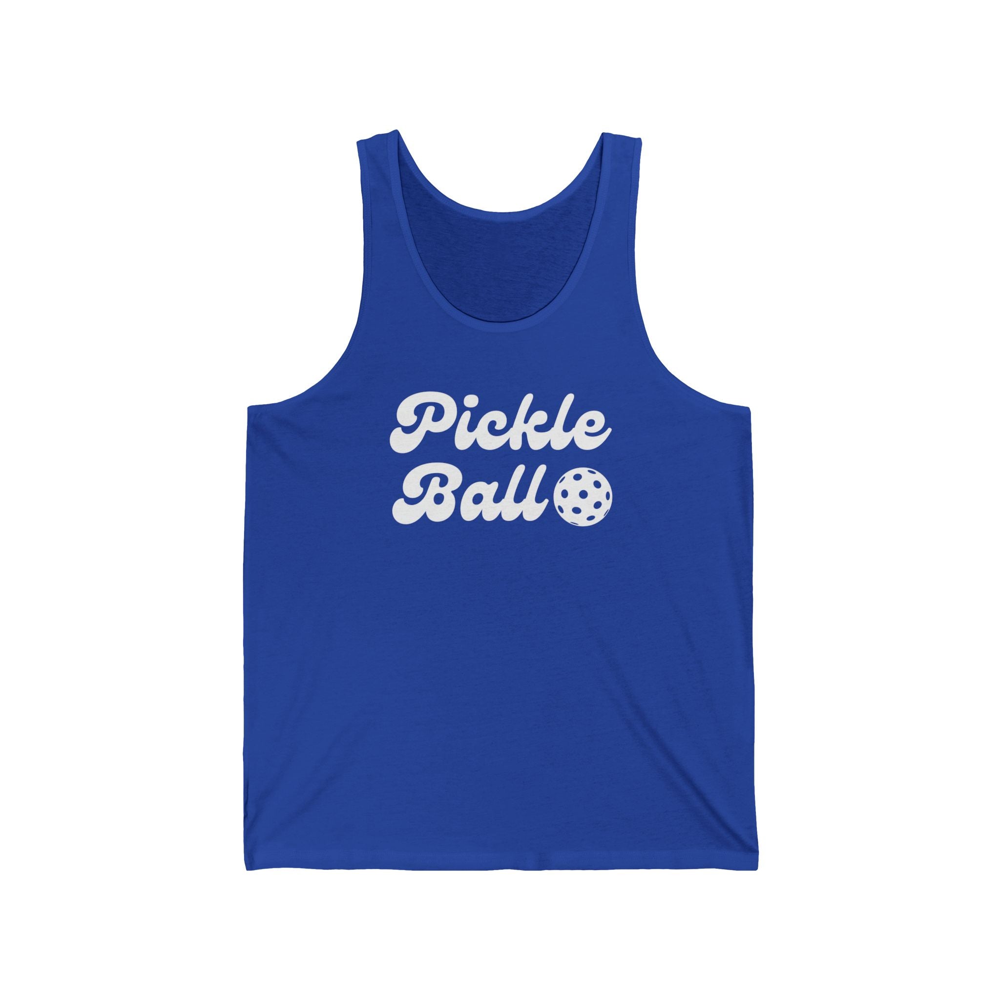 Pickleball. Ladies, Lightweight, Cotton, Graphic Tank. Pickleball.