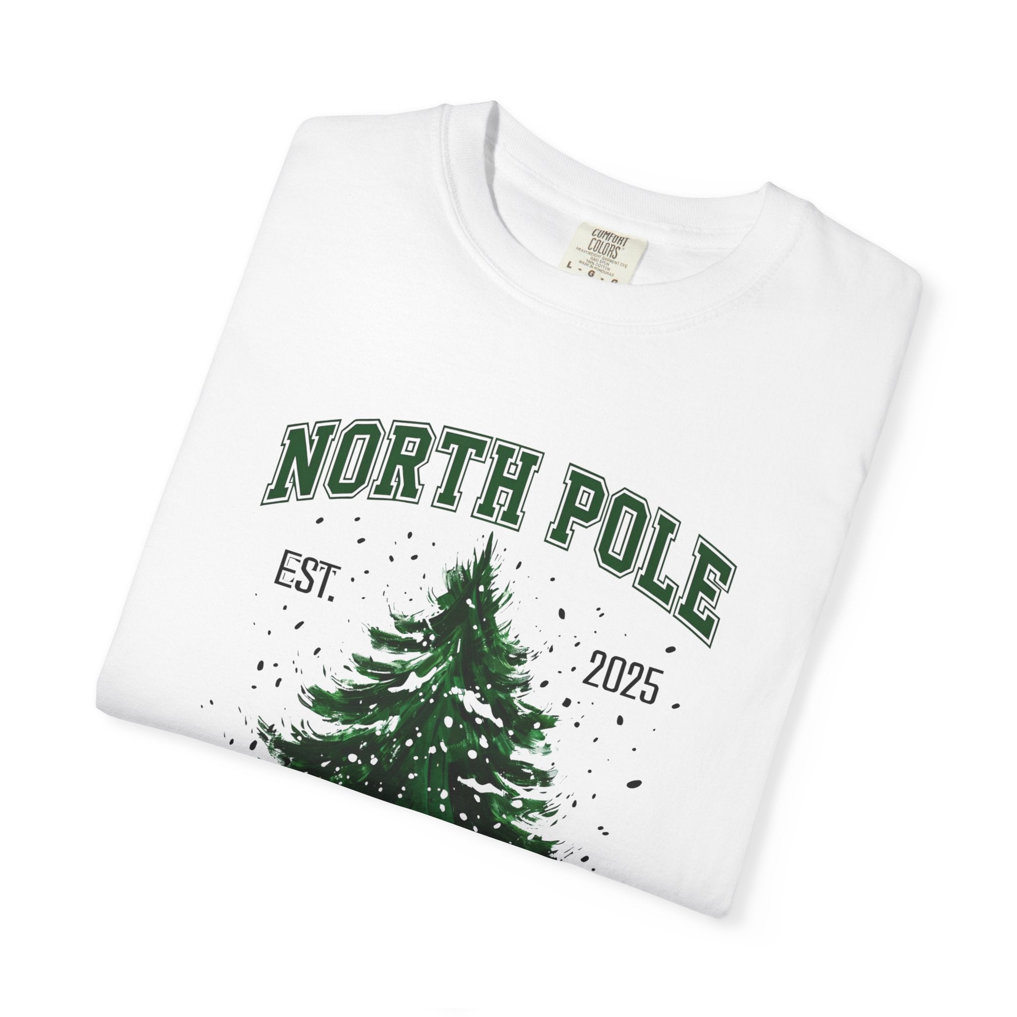 Holiday Moon. Unisex, Crew Neck, Short Sleeve, Graphic T-Shirt. North Pole University.