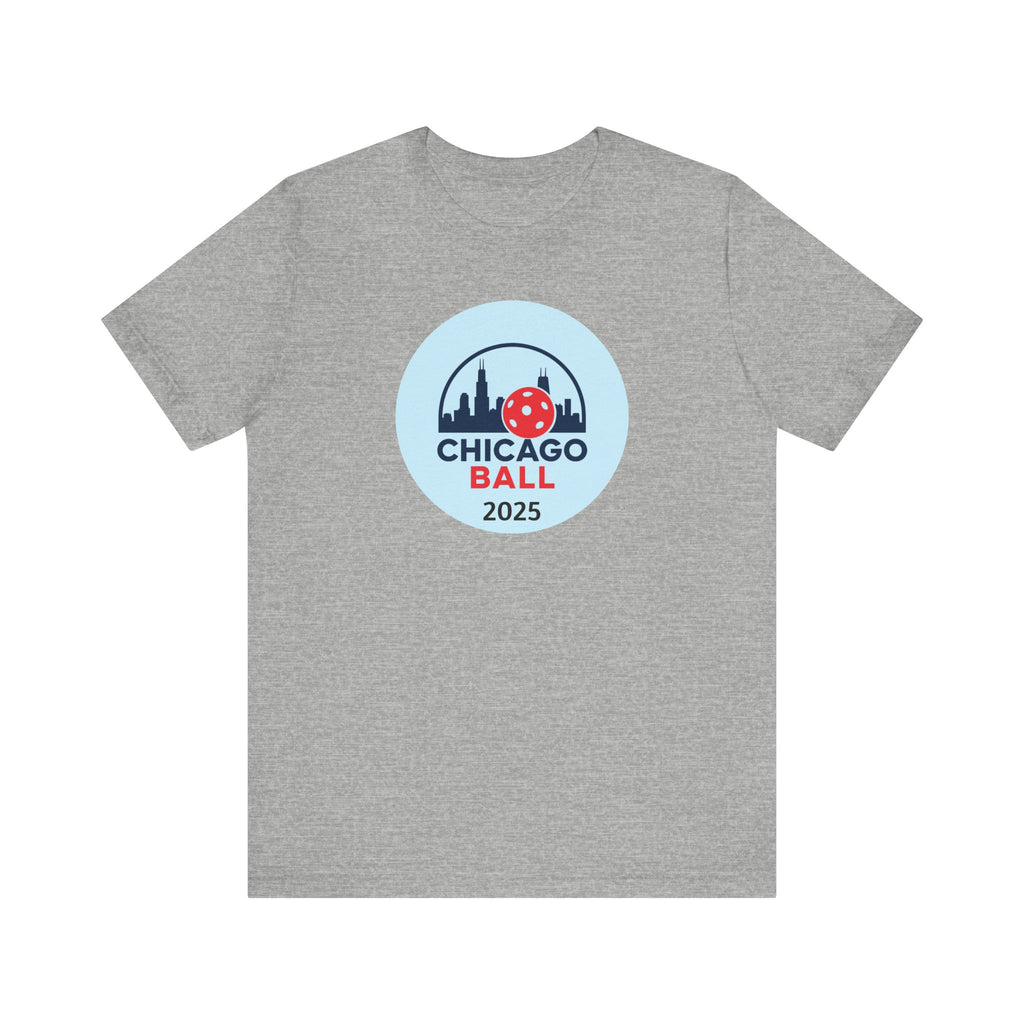 Pickleball. Unisex, Crew Neck, Short Sleeve, Graphic T-Shirt. Chicago Ball 2025.