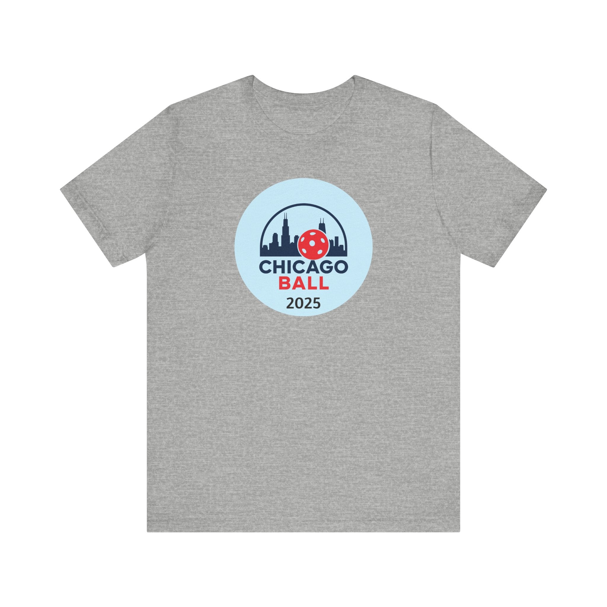 Pickleball. Unisex, Crew Neck, Short Sleeve, Graphic T-Shirt. Chicago Ball 2025.