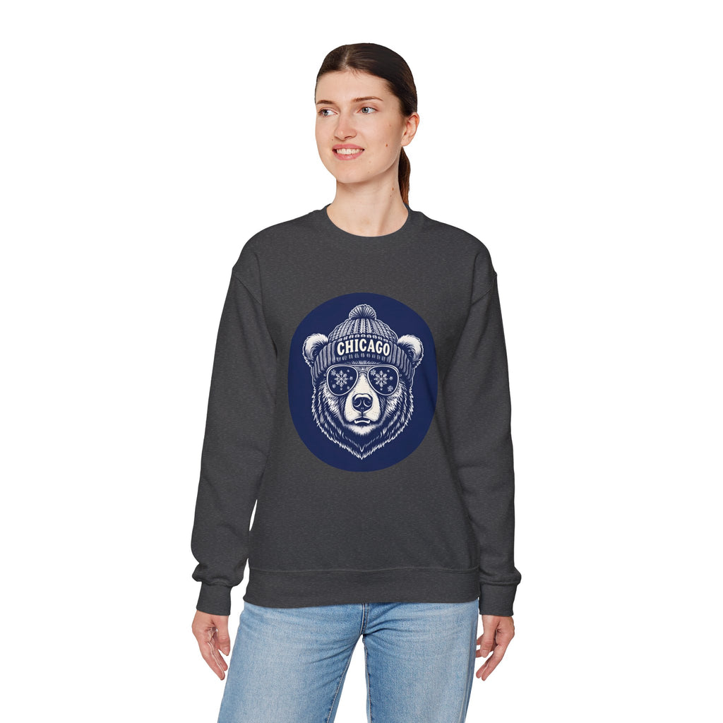 Sporty Soul. Unisex, Crew Neck, Medium Weight, Graphic Sweatshirt. Retro Winter Beanie Bear.