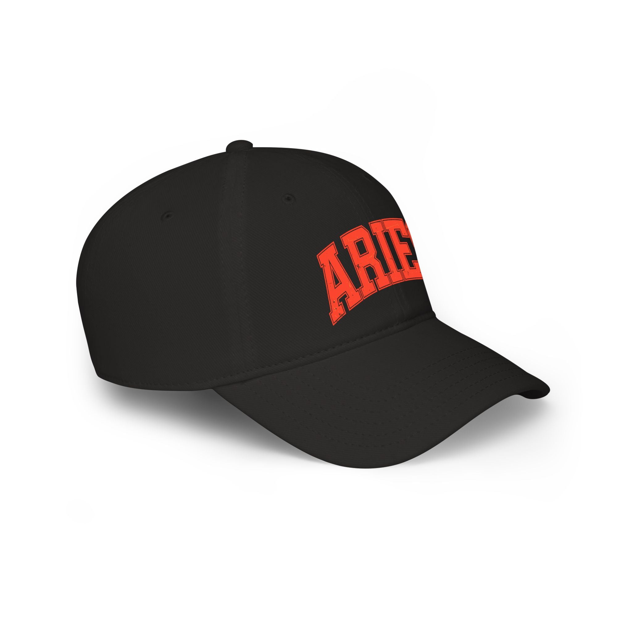 The Zodiac Collection. Low Profile Baseball Cap. Aries in red.