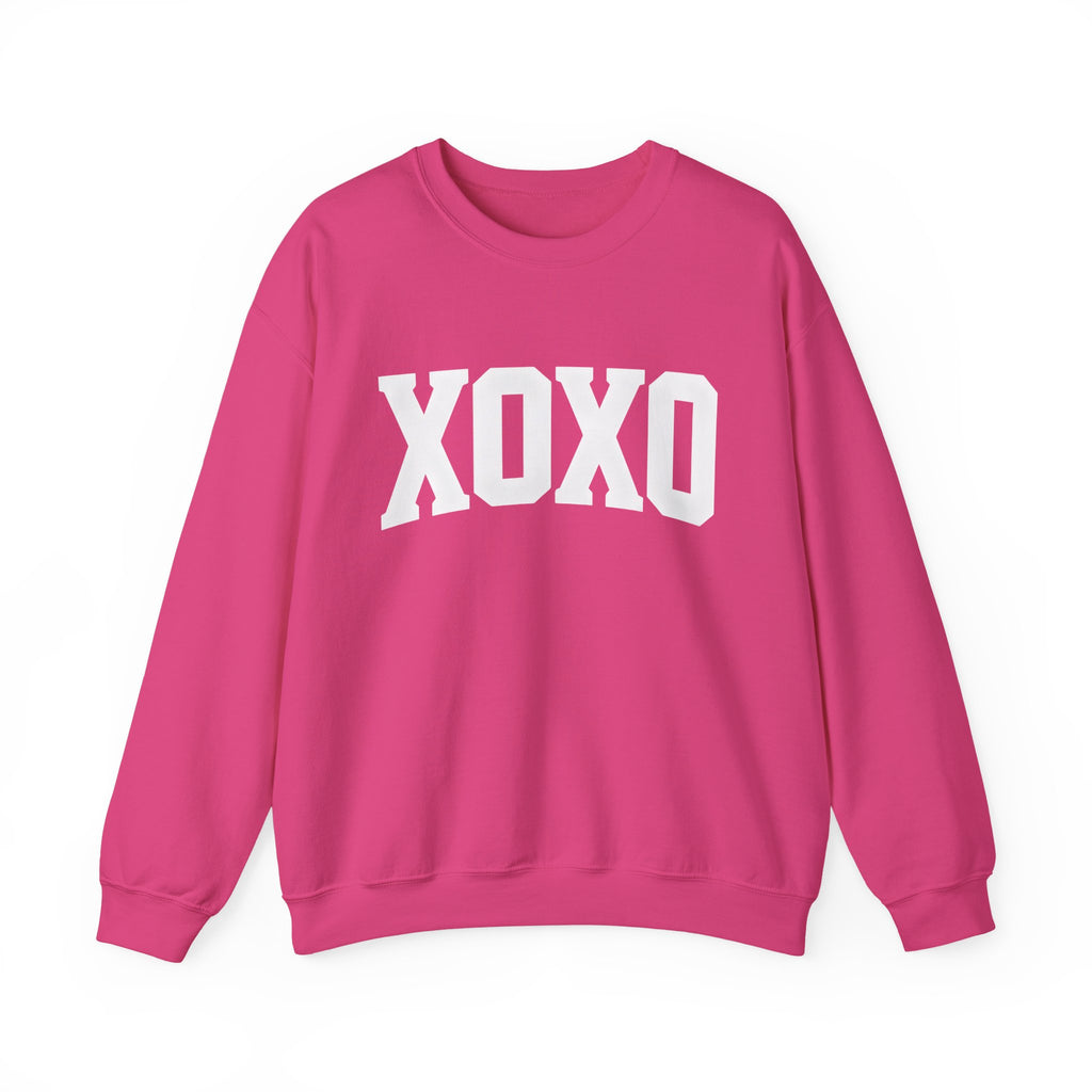 Valentine Moon. Ladies, Crew Neck, durable 50/50 cotton poly blend, Graphic Sweatshirt.XOXO.