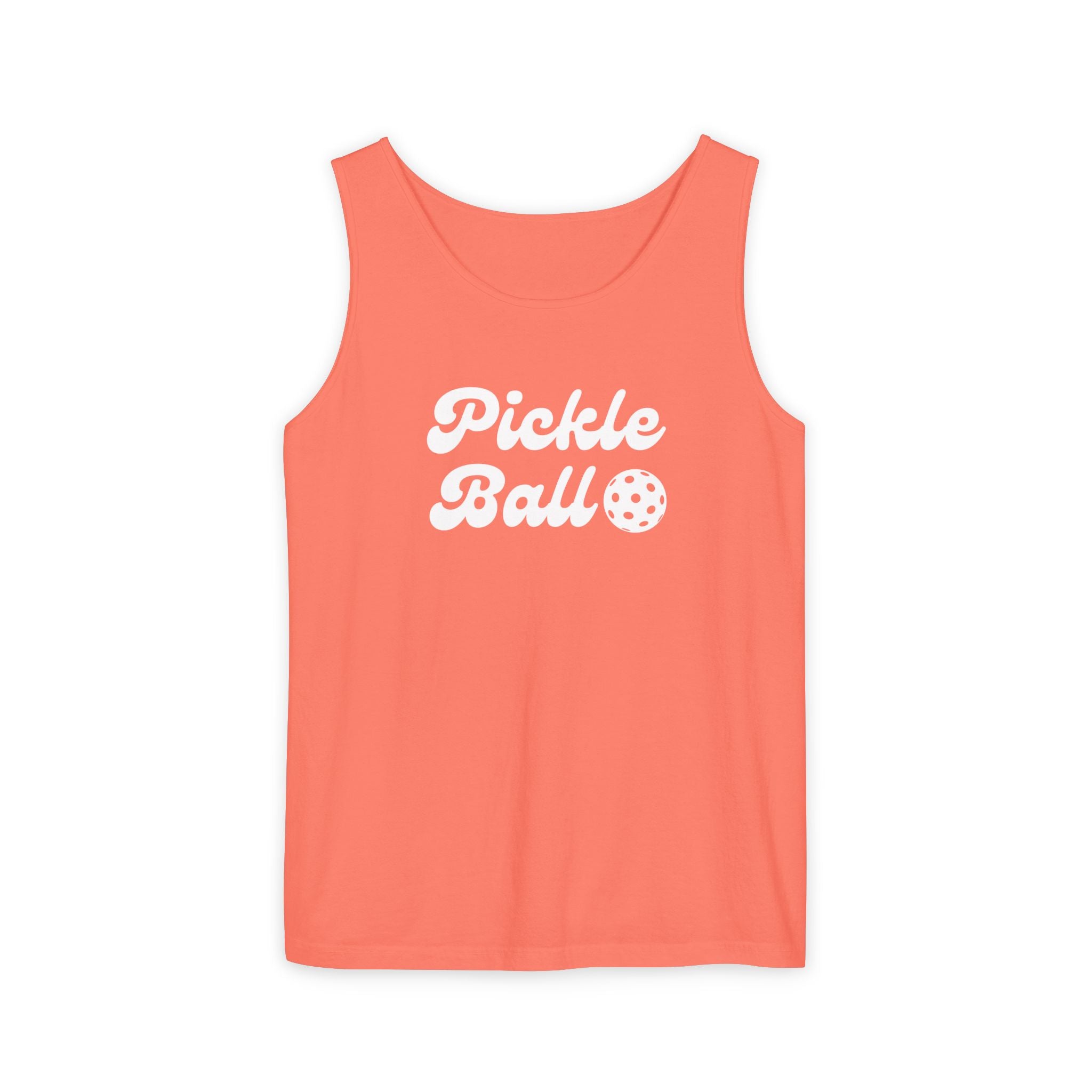 Pickleball. Unisex, Lightweight, Cotton, Graphic Tank. Pickleball.