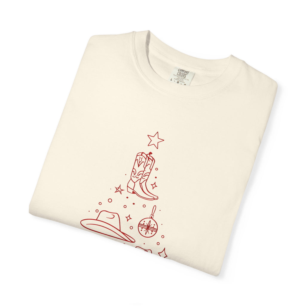 Holiday Moon. Unisex, Crew Neck, Short Sleeve, Graphic T-Shirt. Merry Christmas.