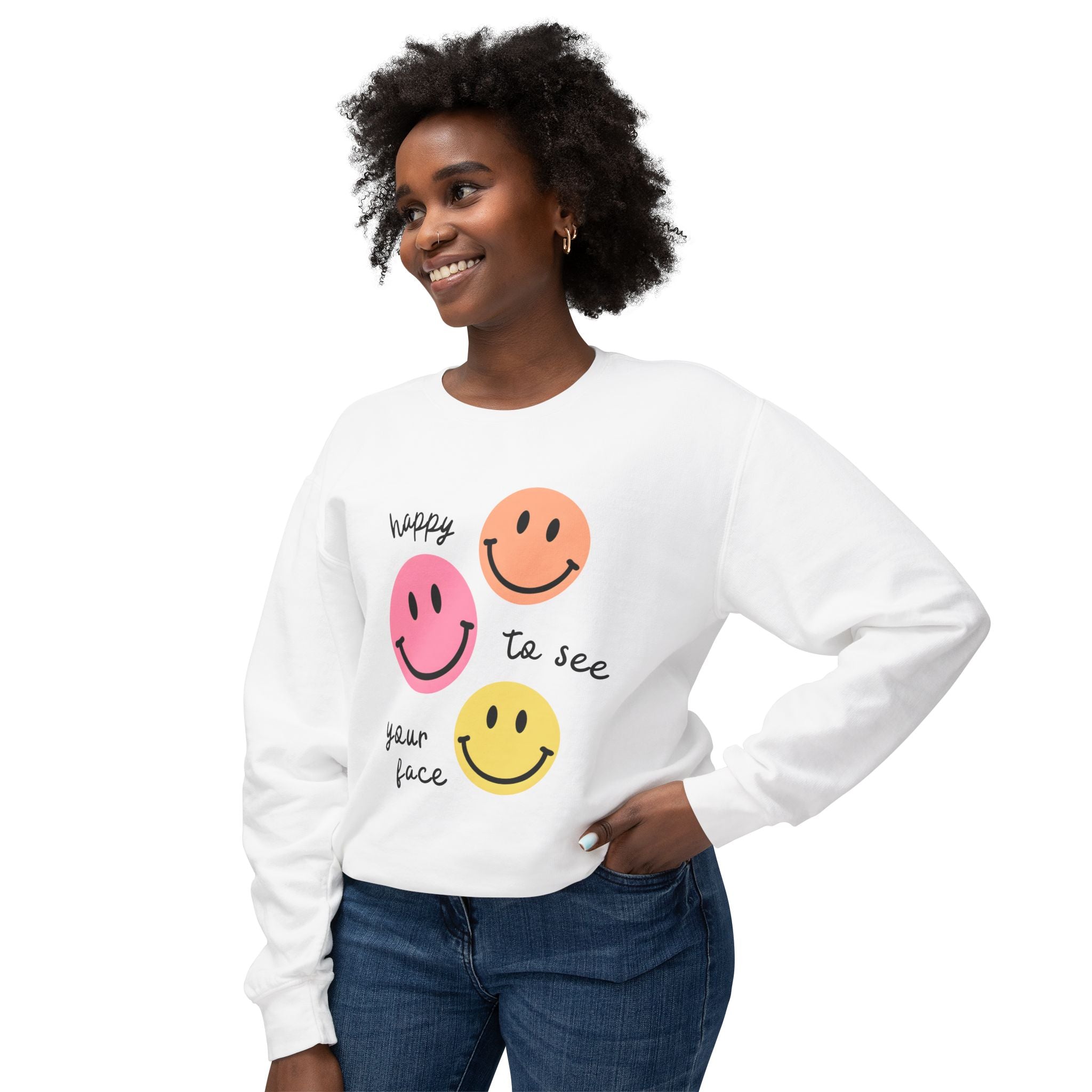 Teacher Magic. Unisex, Crew Neck, Lightweight Sweatshirt. Happy Face.