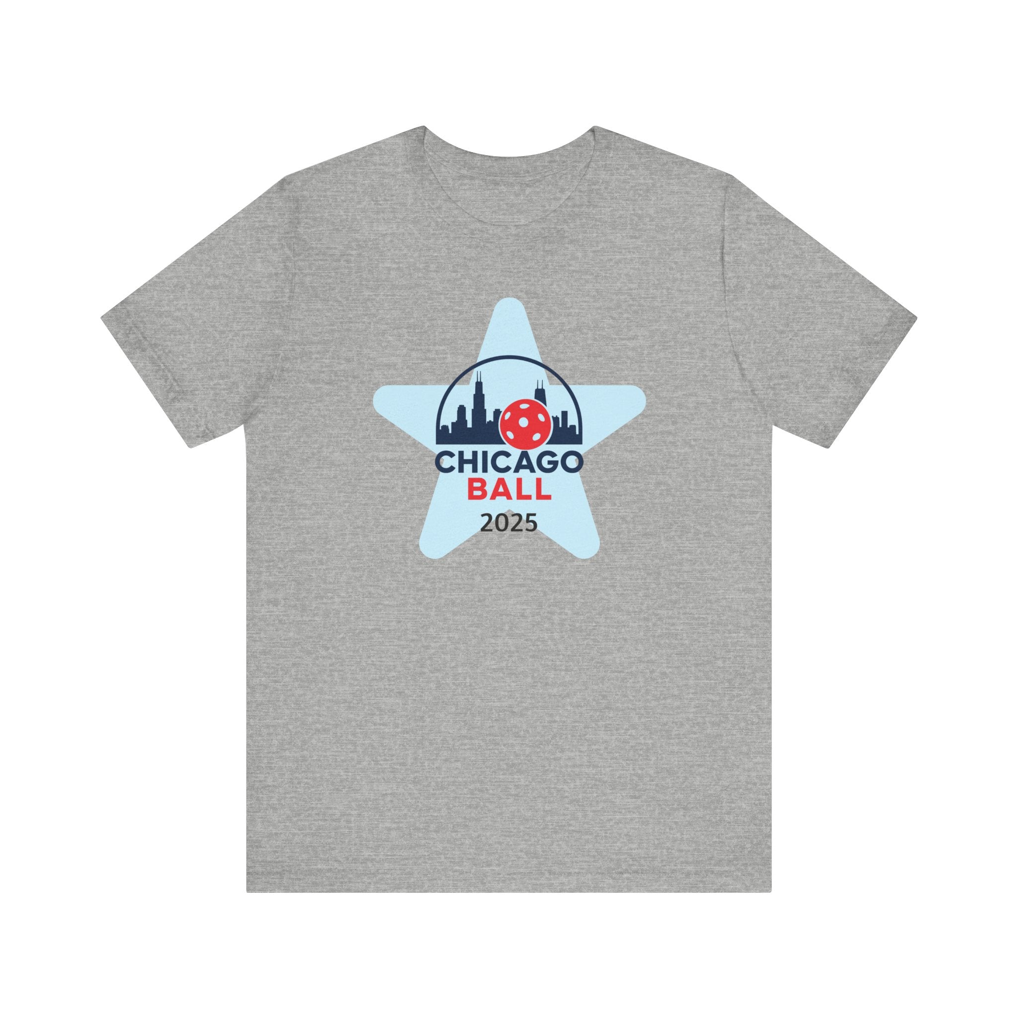 Pickleball. Unisex, Crew Neck, Short Sleeve, Graphic T-Shirt. Chicago Star 2025.