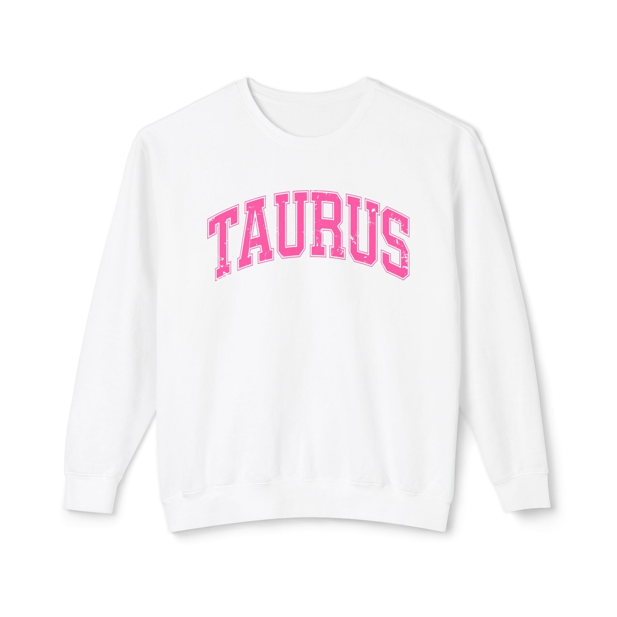 The Zodiac Collection. Unisex Garment-Dyed Crew Neck, Graphic Sweatshirt. Taurus.