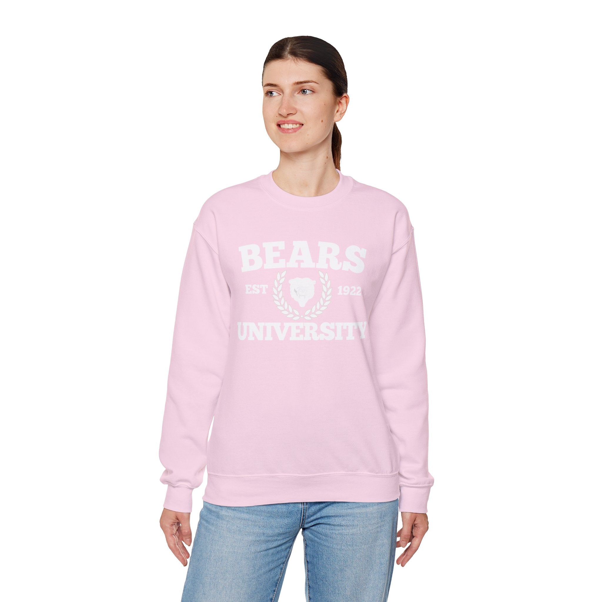 Sporty Soul. Ladies, Crew Neck, Medium Weight, Graphic Sweatshirt. University Style.
