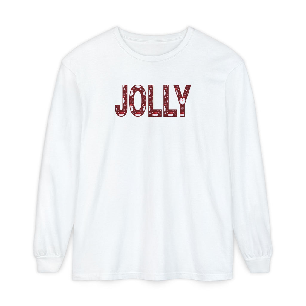 Holiday Moon. Unisex, Crew Neck, Long Sleeve, Graphic T-Shirt. Jolly.