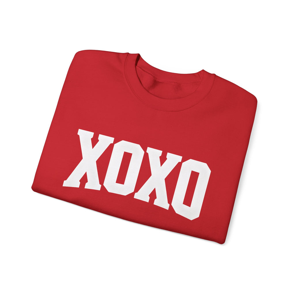 Valentine Moon. Ladies, Crew Neck, durable 50/50 cotton poly blend, Graphic Sweatshirt.XOXO.
