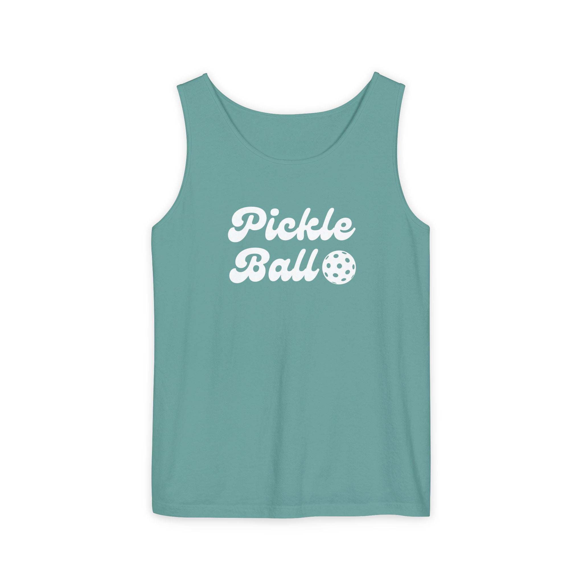 Pickleball. Unisex, Lightweight, Cotton, Graphic Tank. Pickleball.