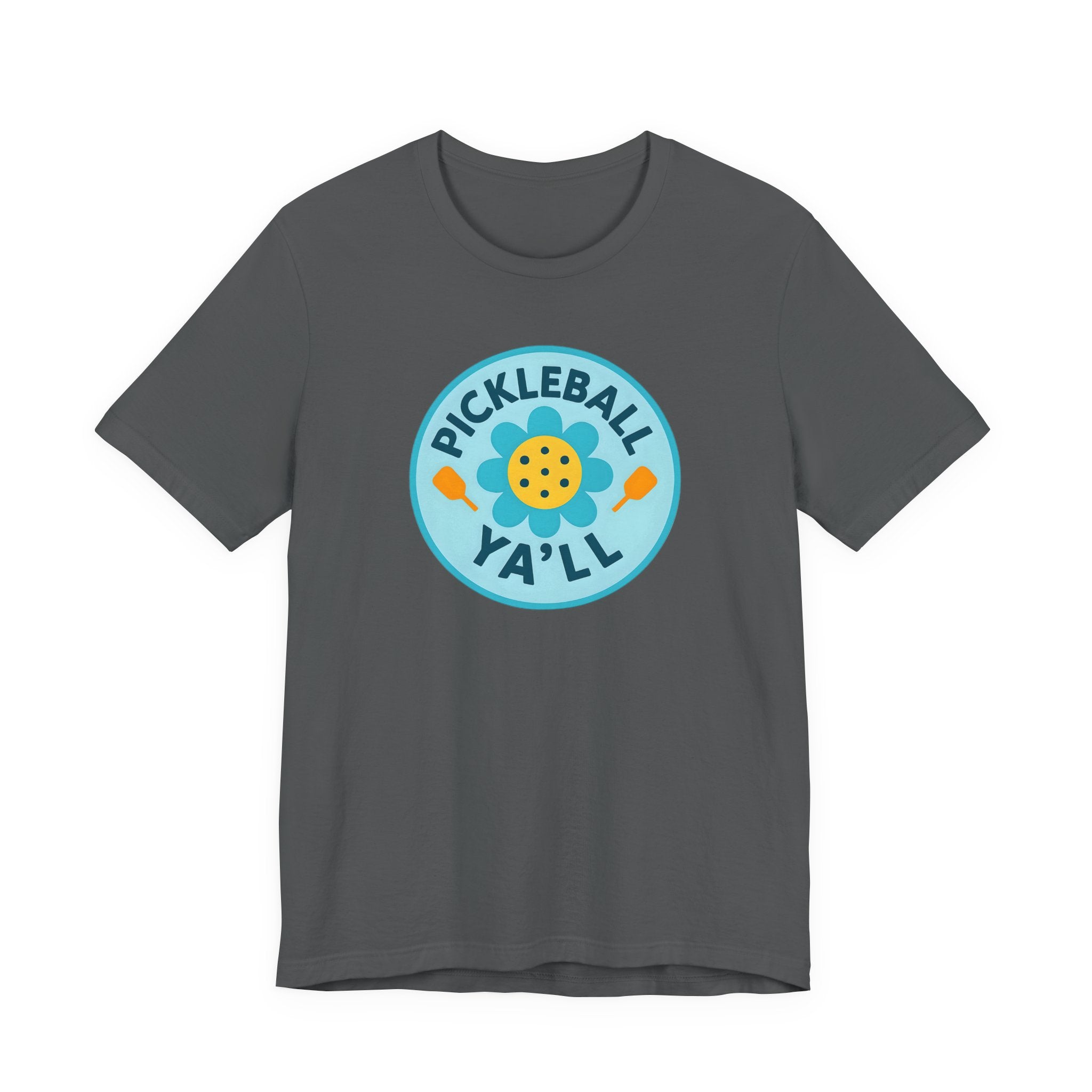 Pickleball. Unisex, Crew Neck, Short Sleeve, Graphic T-Shirt. Pickleball Y'all.