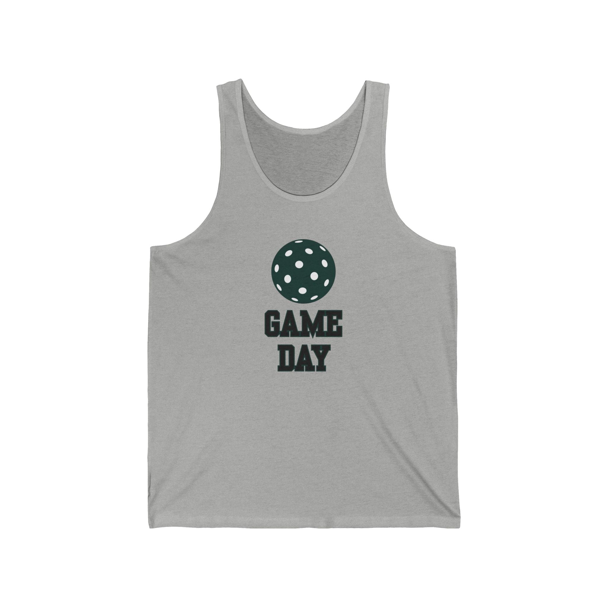 Pickleball. Unisex Jersey Tank.  Game Day. Cora's Green.