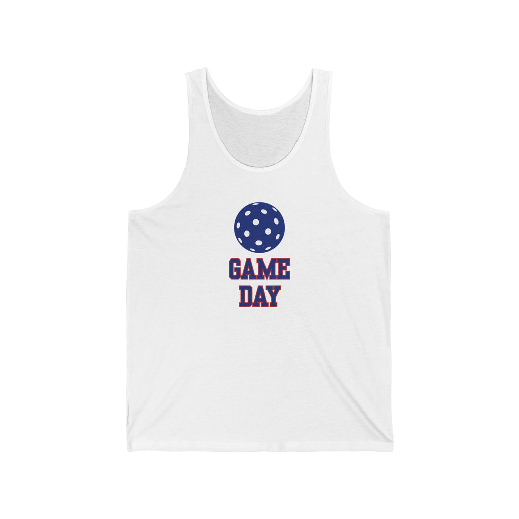 Pickleball. Unisex Jersey Tank.  Game Day.