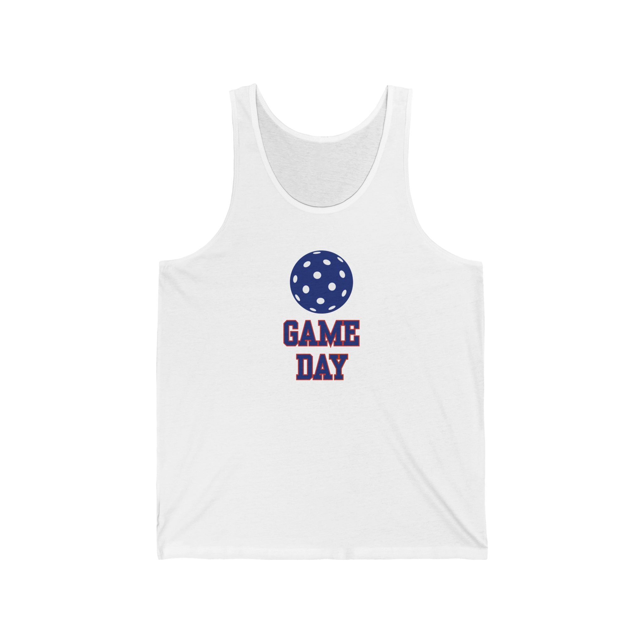 Pickleball. Unisex Jersey Tank.  Game Day.