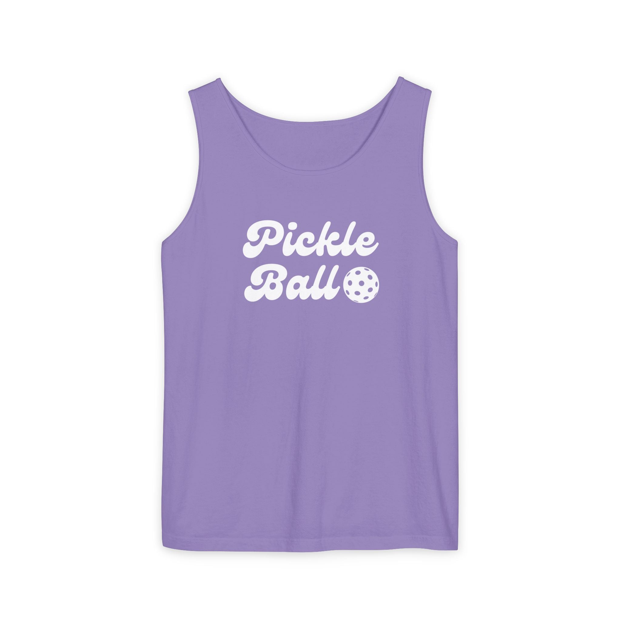 Pickleball. Unisex, Lightweight, Cotton, Graphic Tank. Pickleball.
