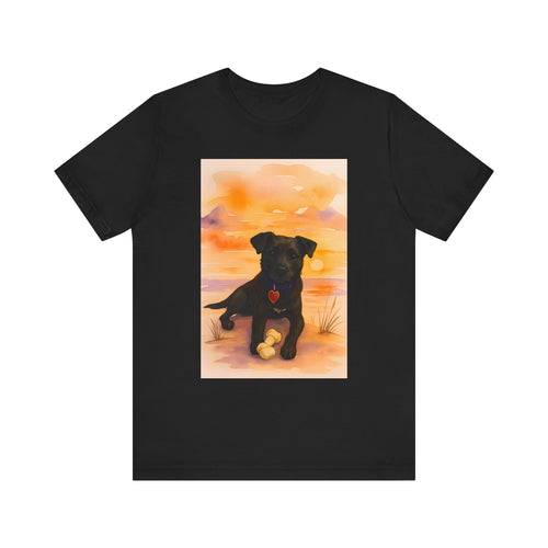 Bark & Meow Collection. Unisex, Crew Neck, Short Sleeve, Graphic T-Shirt. Cute Dog.