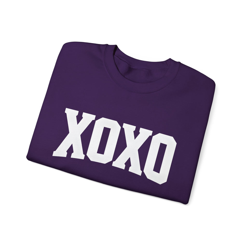Valentine Moon. Ladies, Crew Neck, durable 50/50 cotton poly blend, Graphic Sweatshirt.XOXO.