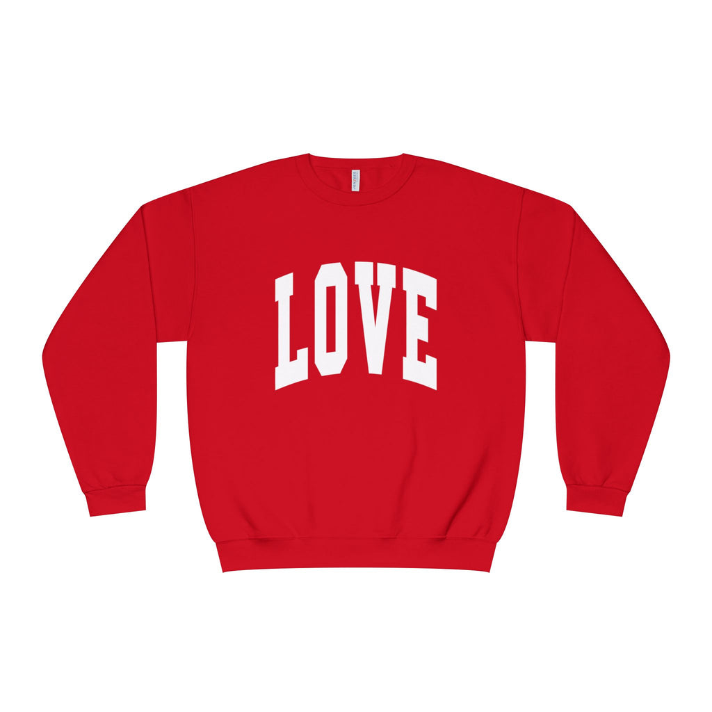 A Valentine Holiday Moon. Ladies, Crew Neck, Medium-Heavy NuBlend fleece/cotton, Graphic Sweatshirt. LOVE.