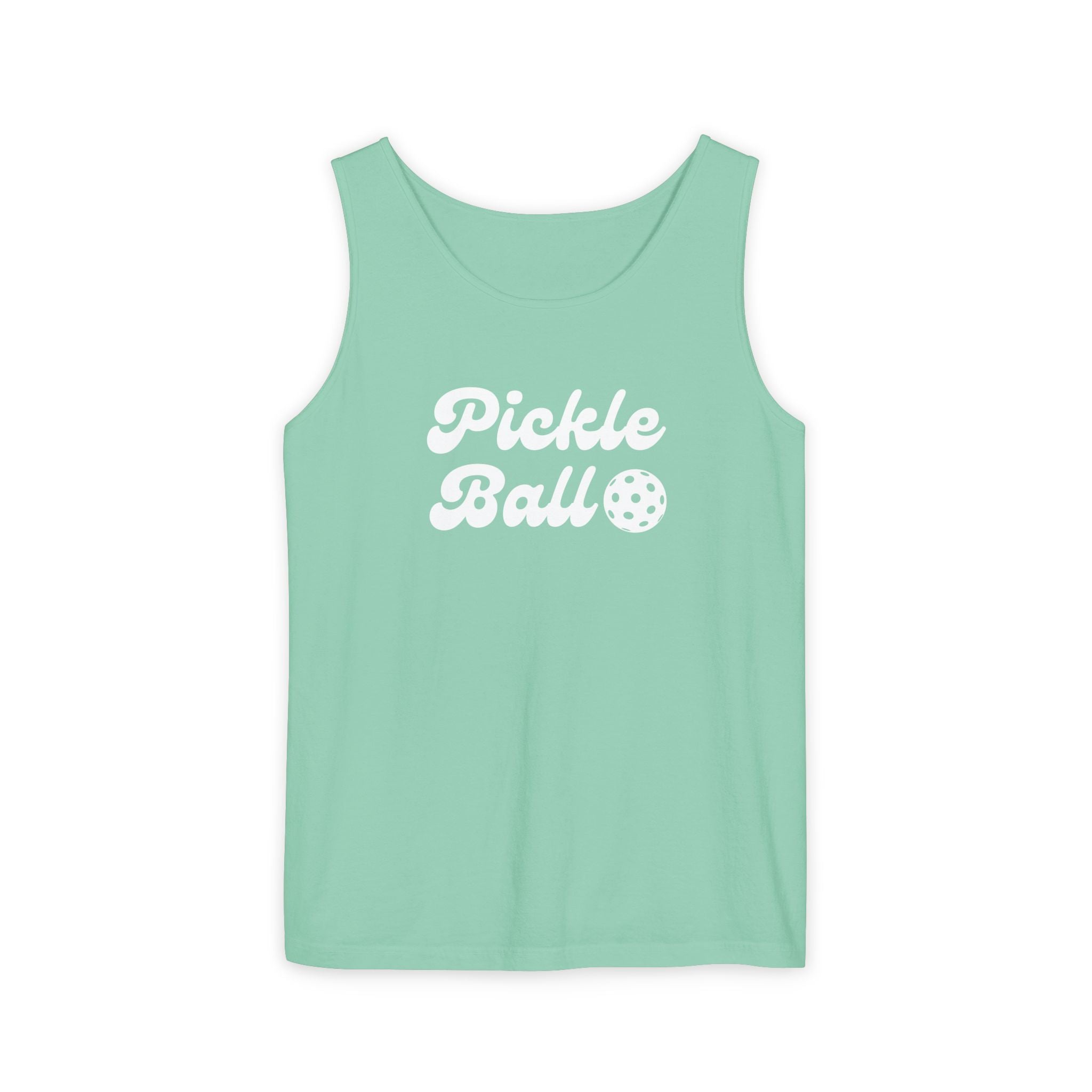 Pickleball. Unisex, Lightweight, Cotton, Graphic Tank. Pickleball.