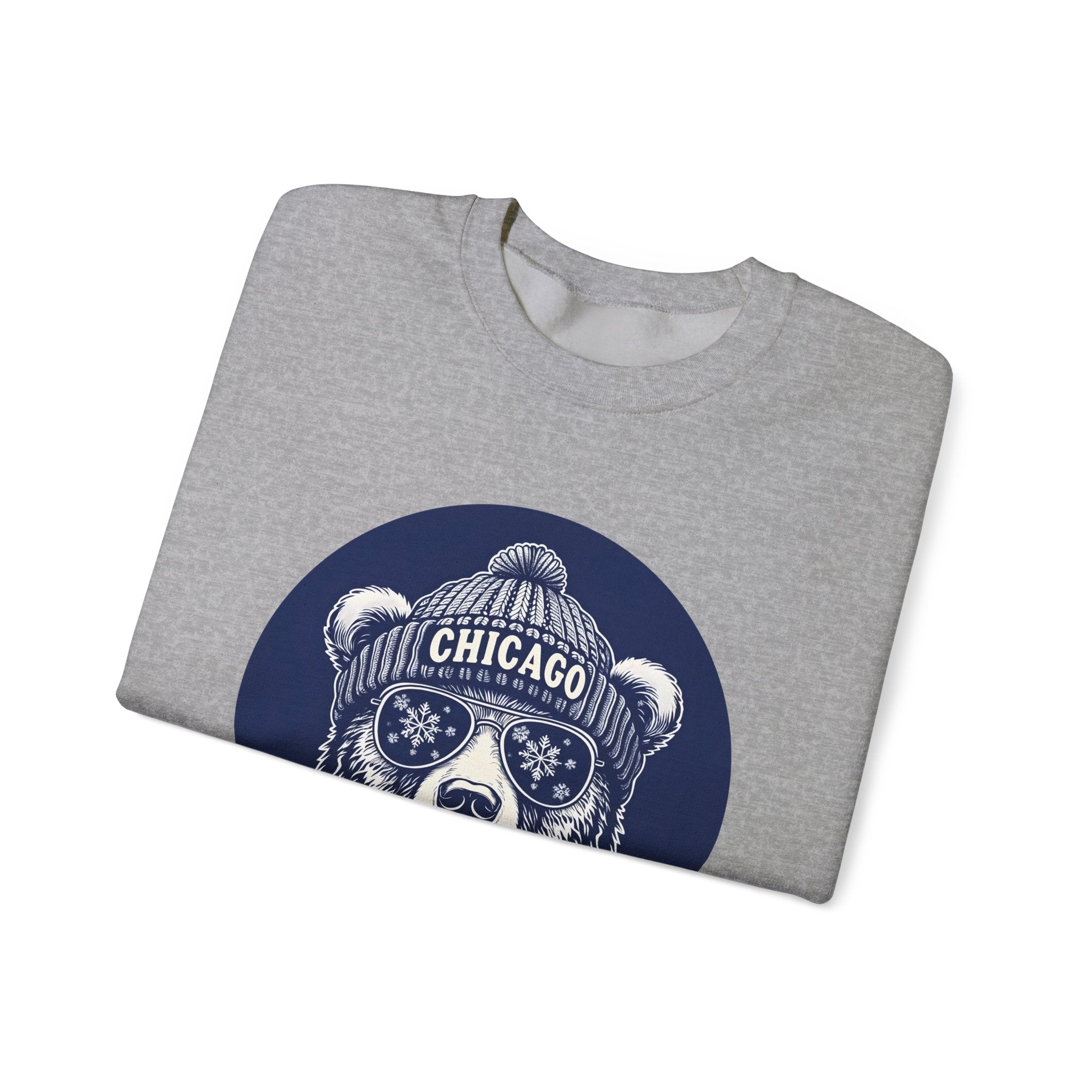 Sporty Soul. Unisex, Crew Neck, Medium Weight, Graphic Sweatshirt. Retro Winter Beanie Bear.