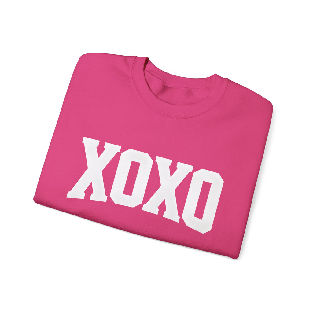 Valentine Moon. Ladies, Crew Neck, durable 50/50 cotton poly blend, Graphic Sweatshirt.XOXO.