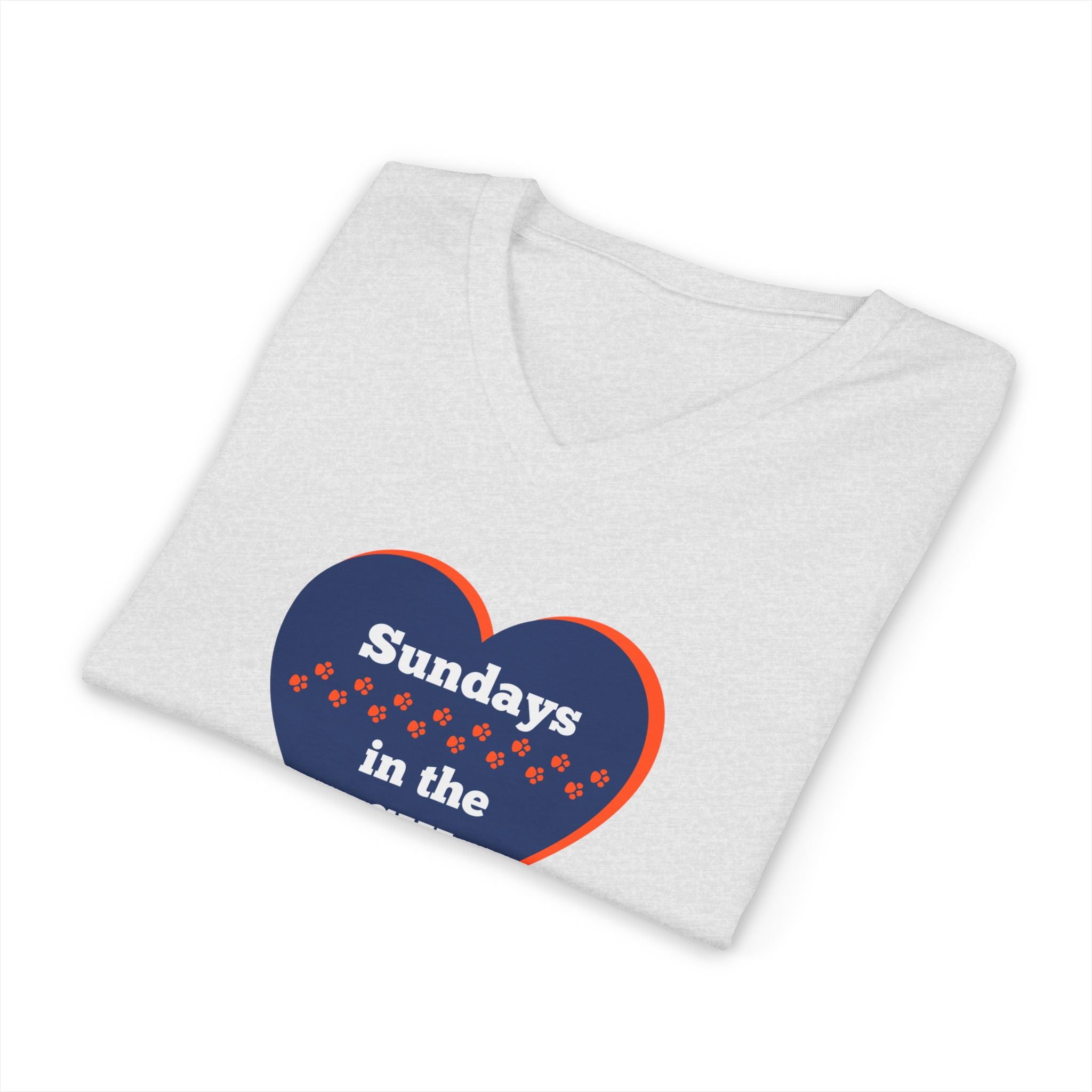 Sporty Soul. Unisex, V-Neck, Short Sleeve, Graphic T-Shirt. Sundays in the Chi.