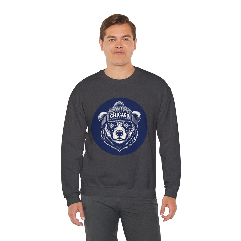 Sporty Soul. Unisex, Crew Neck, Medium Weight, Graphic Sweatshirt. Retro Winter Beanie Bear.