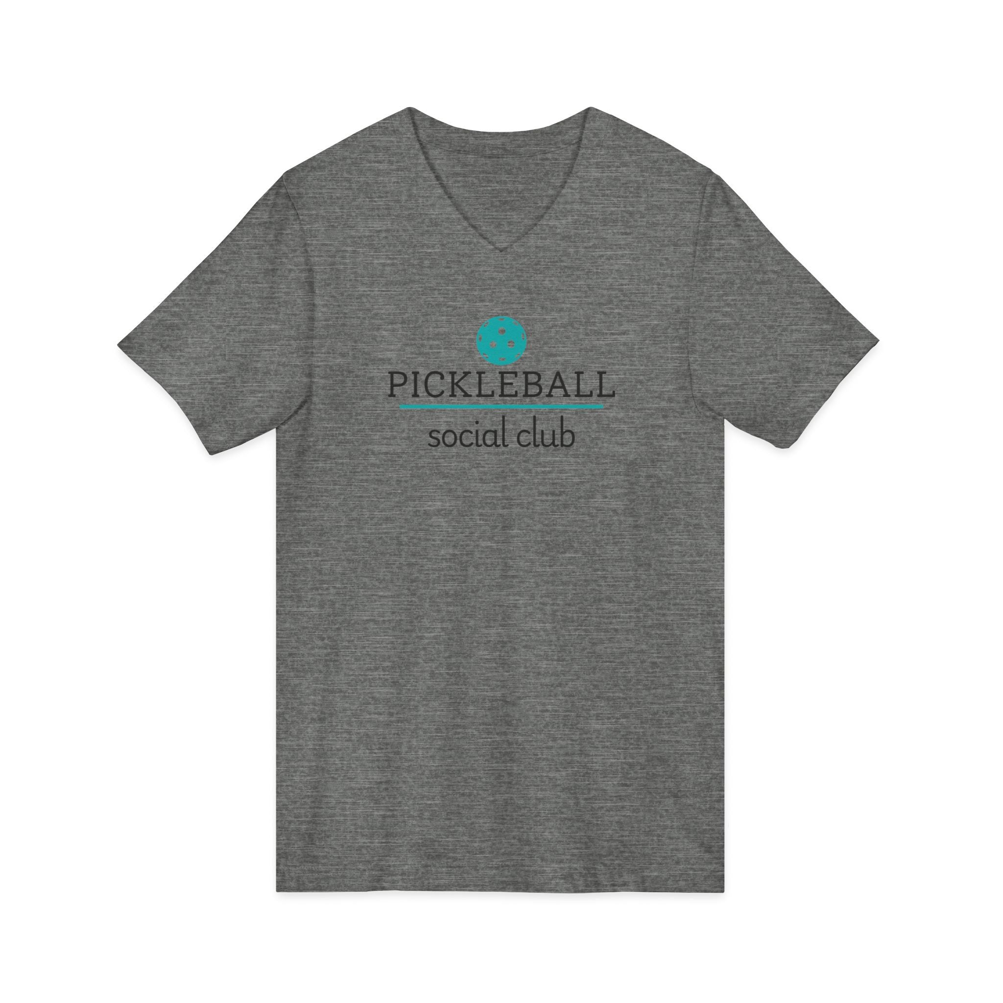 Pickleball. Unisex, V-Neck, Short Sleeve, Graphic T-Shirt. Pickleball Social Club V-Neck