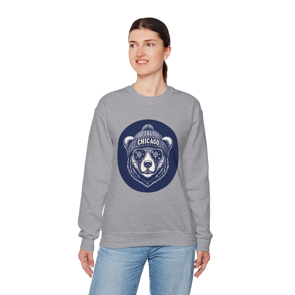 Sporty Soul. Unisex, Crew Neck, Medium Weight, Graphic Sweatshirt. Retro Winter Beanie Bear.
