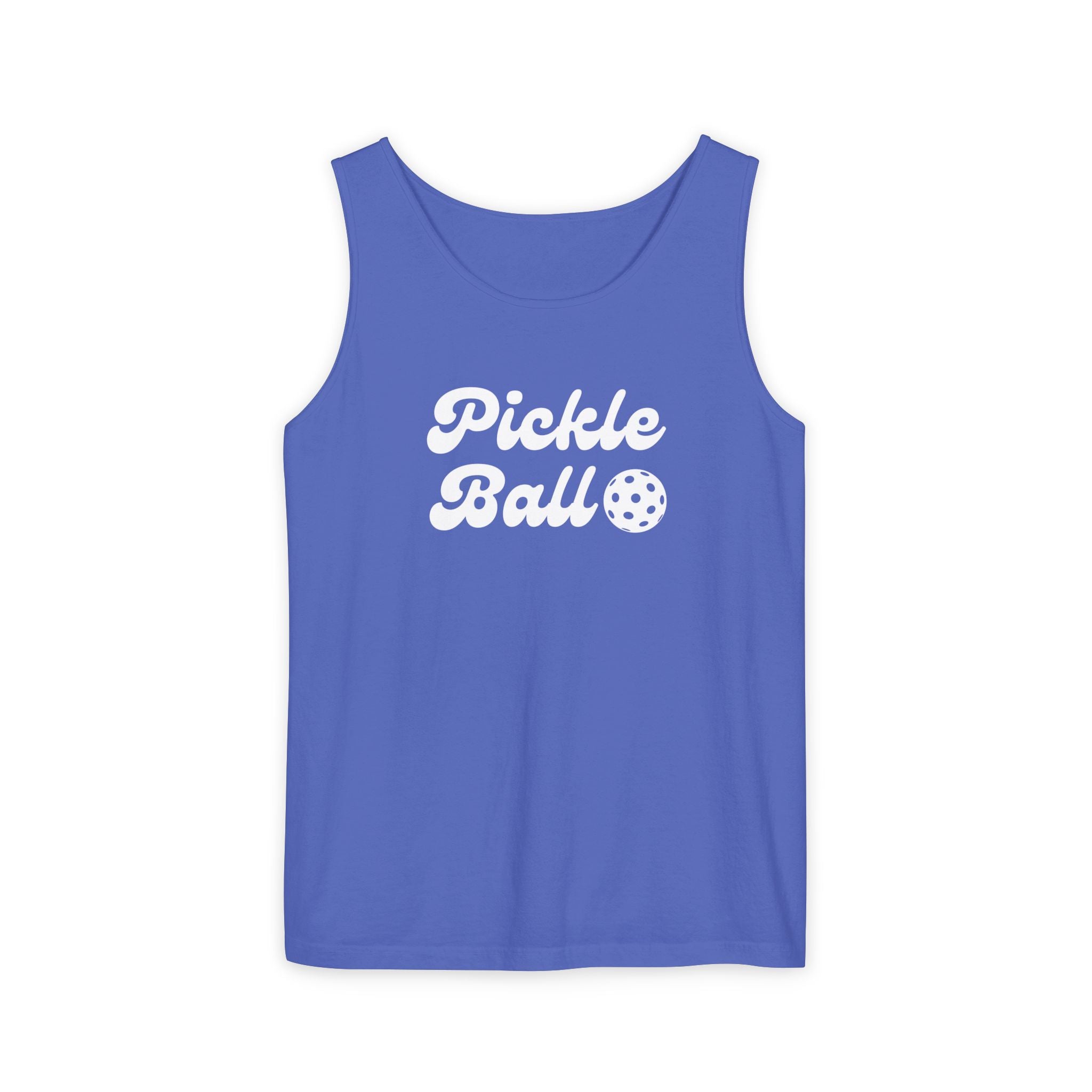Pickleball. Unisex, Lightweight, Cotton, Graphic Tank. Pickleball.
